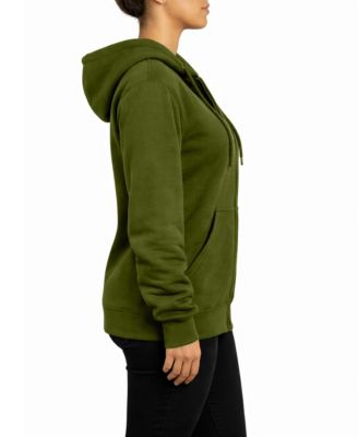 Women's Loose Fit Super Heavyweight Fleece Lined Full-Zip Hoodie