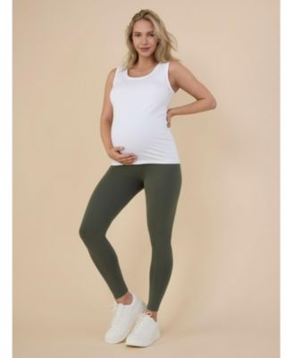 Women's Essential Stretch Secret Fit Over the Belly Maternity Leggings