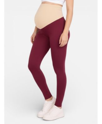 Women's Essential Stretch Secret Fit Over the Belly Maternity Leggings