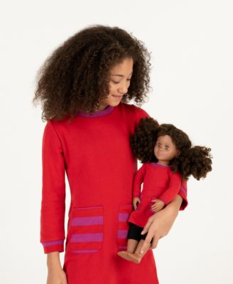 Toddler Girls Matching Doll Long Sleeve Tunic Sweatshirt Dress