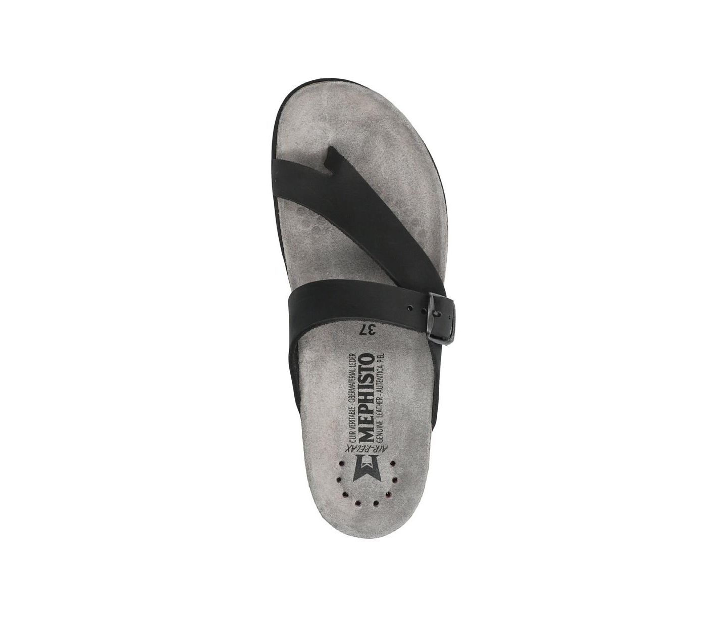 Женские сандалии Mephisto Classics Nubuk Leather, цвет: Чёрный нубуковый — фото 4