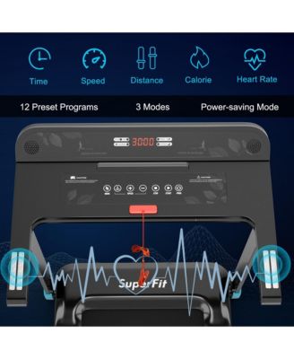Electric Folding Treadmill Portable Cardio Running Machine w/ APP Contro