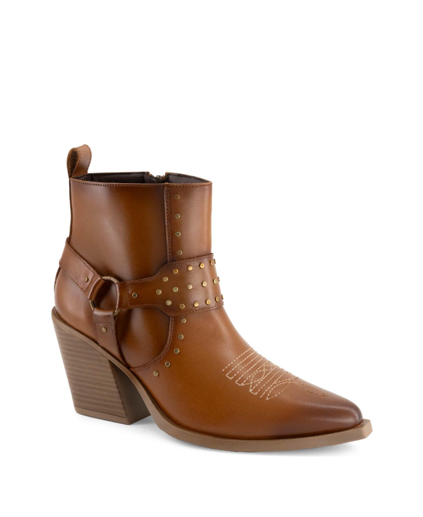 Женские ботинки Forastero Western Fashion Leather Booties, цвет: Светлый коричневый — фото 1