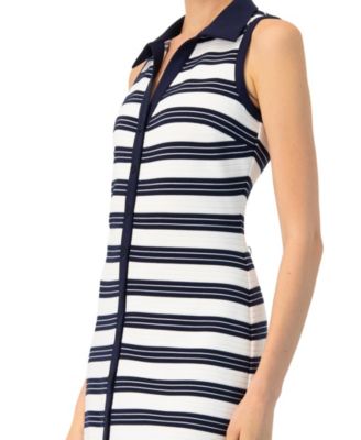 Women's Sleeveless Striped long Dress