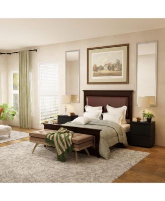 2-Drawer Nightstand, Bedside Table,Bedroom Dresser Chest