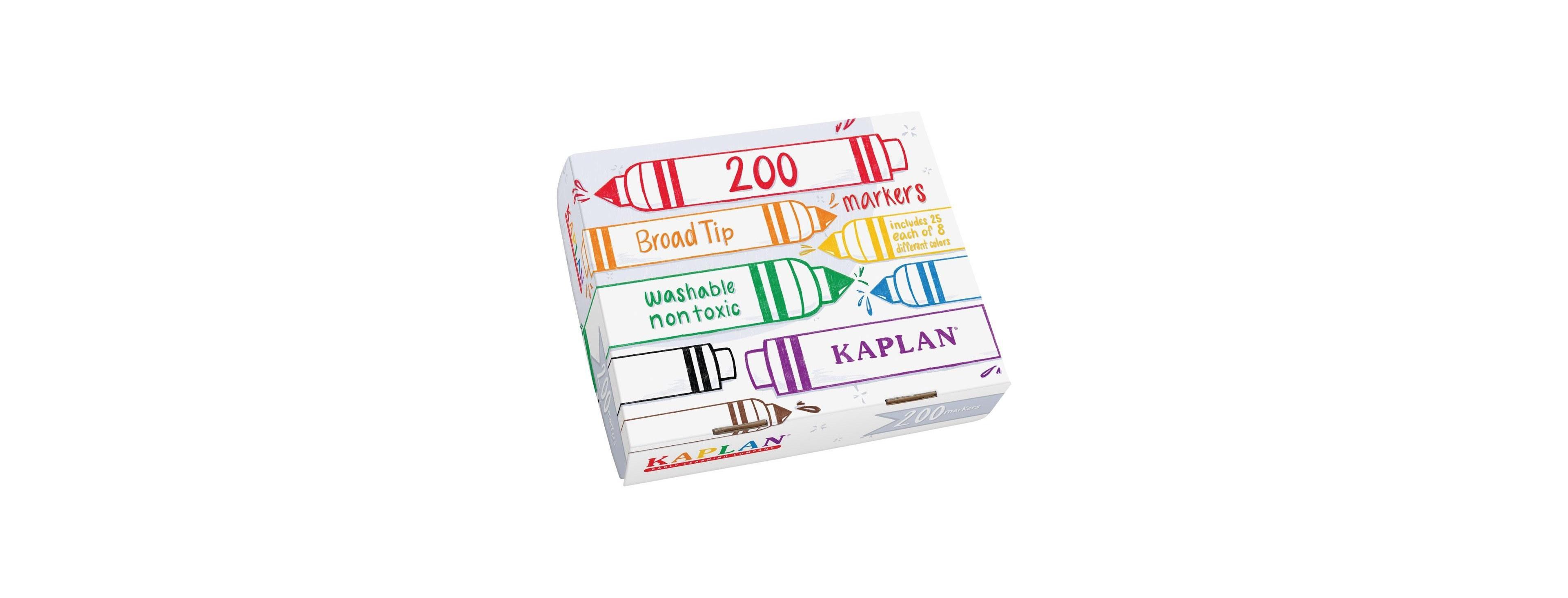 Kaplan Early Learning Broad Tip Marker Class Pack 200 Per Box