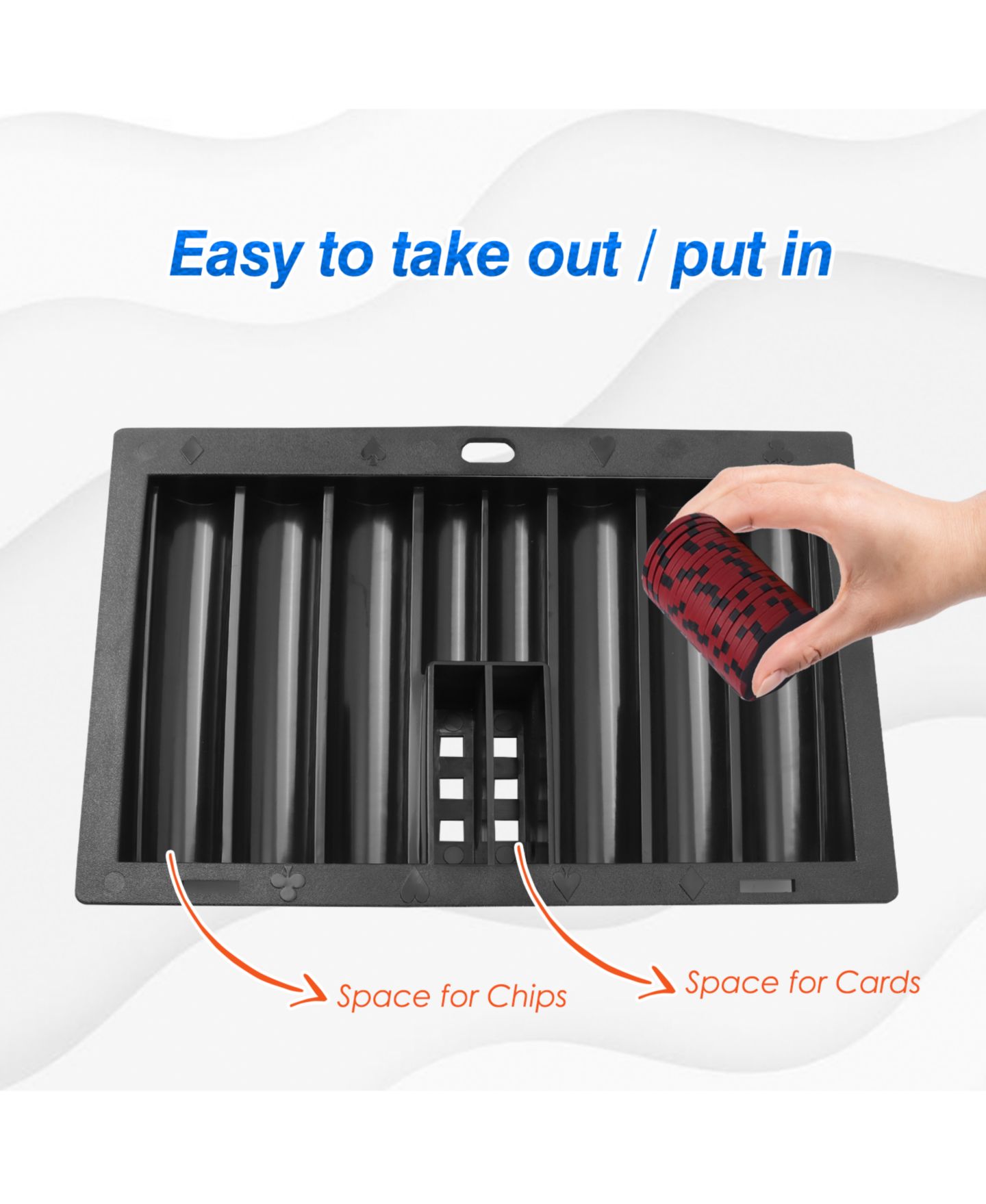 Детская игрушка GSE Games & Sports Expert Poker 500-Chip Tray, Model CS-4003, от 14 лет, цвет: Open Miscellaneous — фото 4