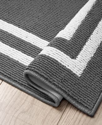 Double Border Runner Rug, 26" x 45"
