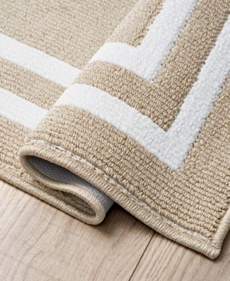 Double Border Runner Rug, 26" x 45"