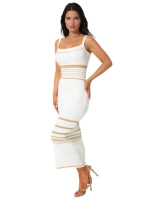 Women's Illusion Sweater Bodycon Maxi Dress