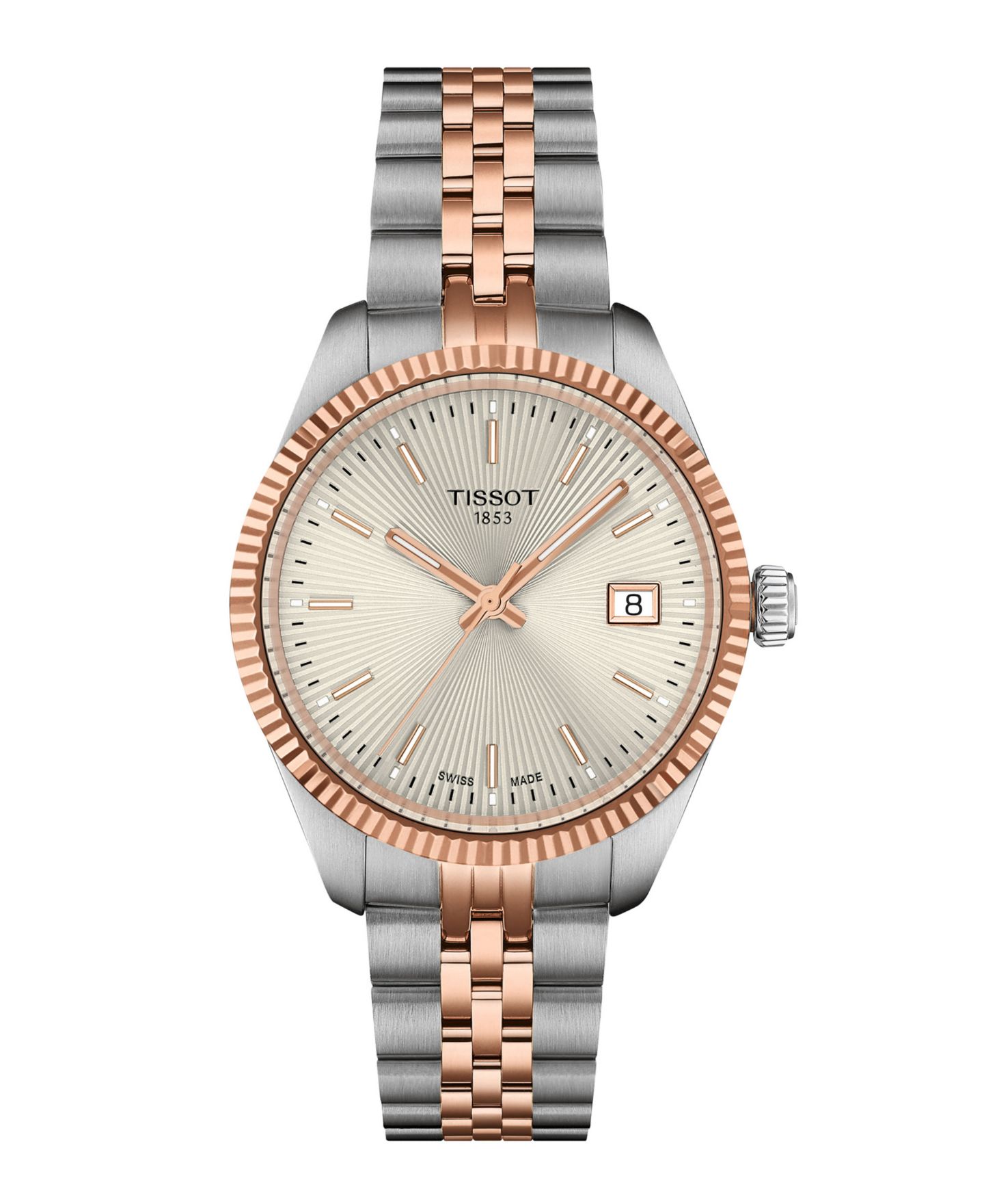 Женские часы Tissot T-Classic Two-Tone Stainless Steel Watch, 34mm — фото 1