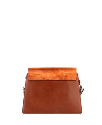Medium Faye Shoulder Bag Leather and Suede