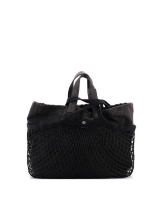 Medium 24/7 Drawstring Tote Mesh and Denim