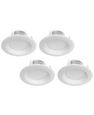 4" 8.5W 3000K LED Retrofit Trims 4-Pack