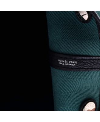 36 Garden Party Tote Toile and Leather