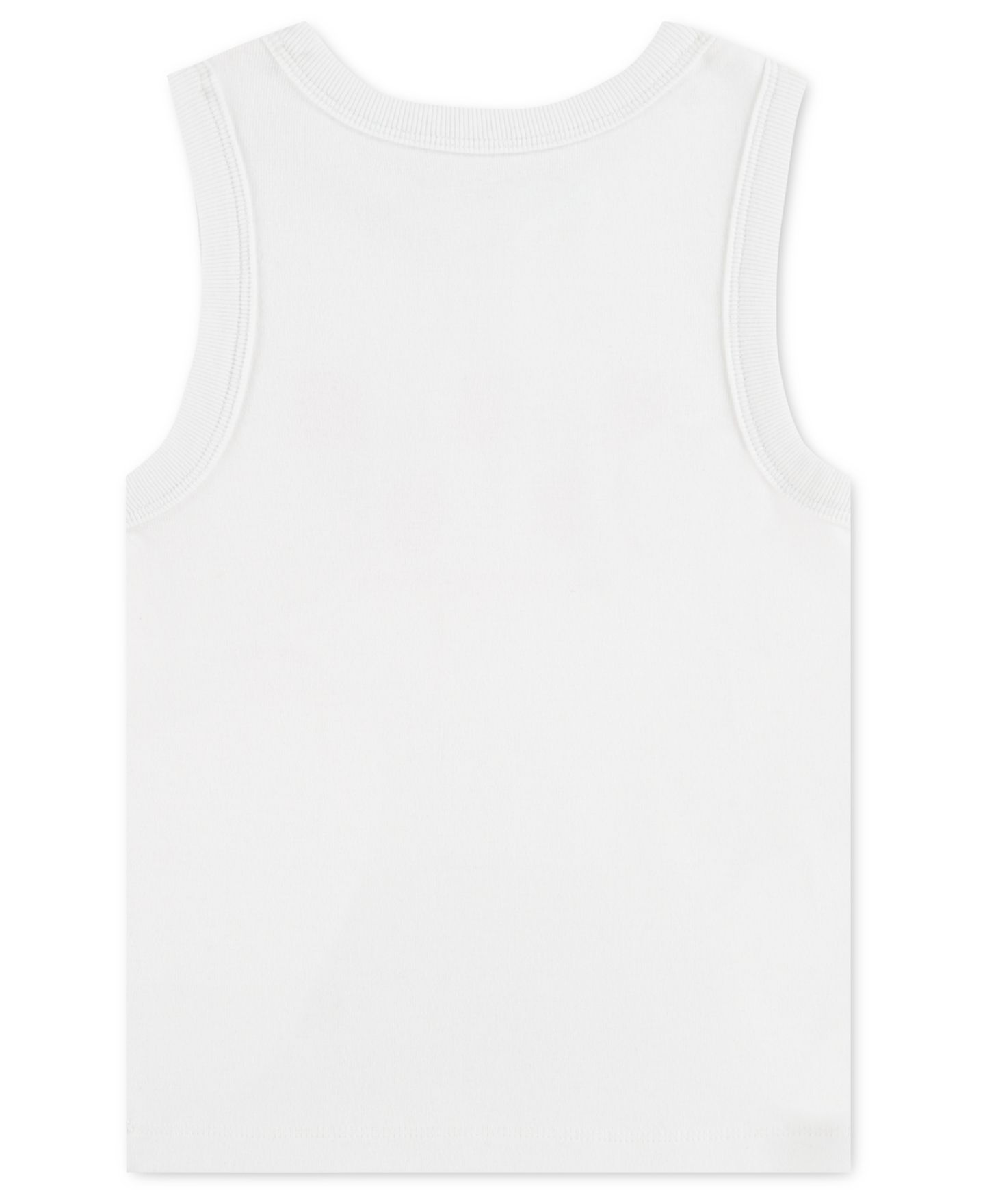 Топ abercrombie kids Sleeveless Tank Top для девочек, цвет: Яркий белый — фото 2