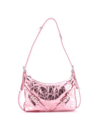 Mini Voyou Shoulder Bag Metallic Leather
