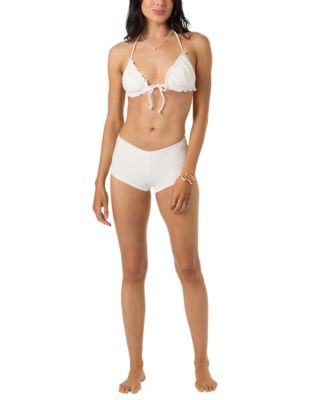 Women's V-Neck Tie-Front Bikini Top