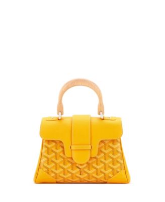 Mini Saigon Top Handle Bag Coated Canvas with Leather