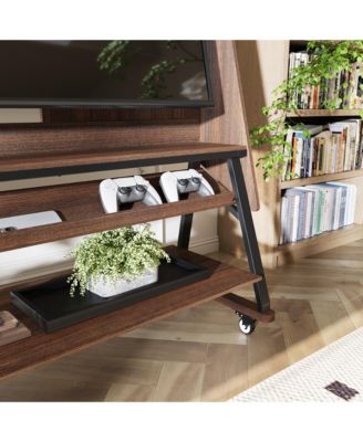 40-60 Inch Universal TV Stand, Movable Media Console, Entertainment Center with 3-Layer Storage Rack