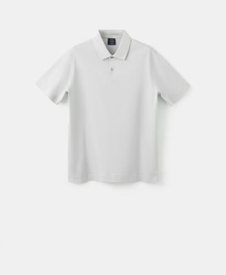 Men's Cotton Fine-Knit Polo Shirt