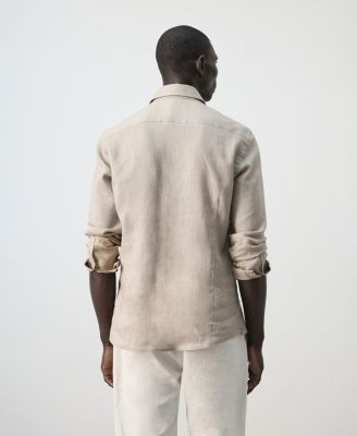Men's Linen Slim-Fit Shirt