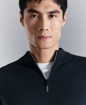 Men's Comfort Stretch Zip-Up Sweater