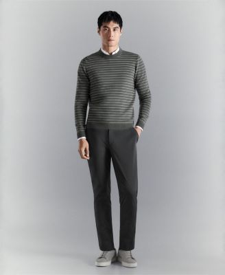 Men's Comfort Stretch Striped Sweater