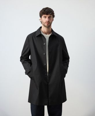Men's Water-Repellent Pockets Trench Coat