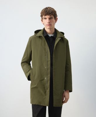 Men's Removable Hood Water-Repellent Parka