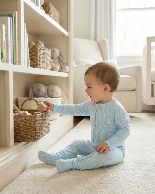 Baby Boys Seaside Stripe Bamboo Sleeper