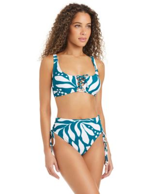 Women's Catch The Wave Lace-Up Front Bikini Top
