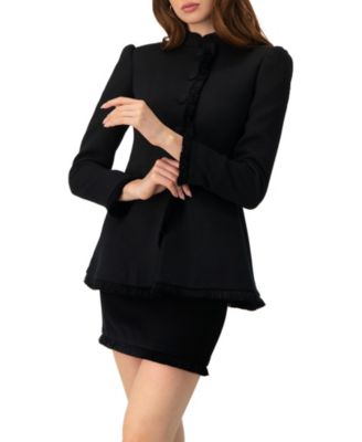 Women's Blazer with Fringe Detail