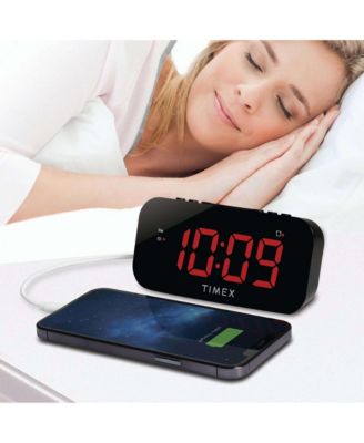 Timex Large Display USB Charging Port Alarm Clock