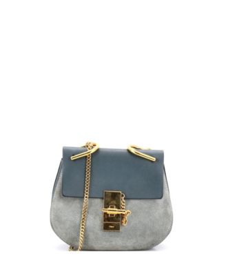 Mini Drew Crossbody Bag Leather and Suede