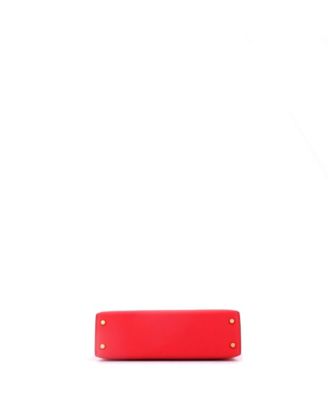 Kelly 20 Handbag Red Epsom with Gold Hardware