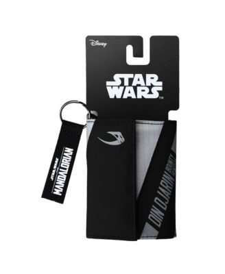 Men's Din Djarin The Mandalorian Tri-fold Wallet with Keychain Clip