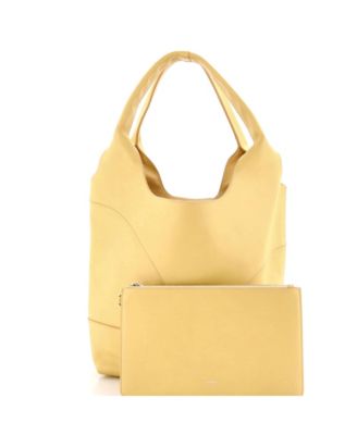 Debossed Cut-Out Hobo Bag Leather