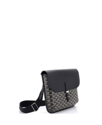 Coursier Messenger Bag Coated Canvas and Leather