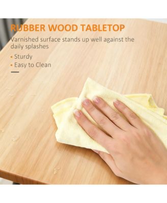 kitchen trolley, side shelves with storage space, solid wood top, adjustable shelves, easy to move