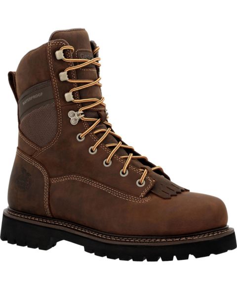 Мужские ботинки GEORGIA BOOT Core Low Heel Waterproof Composite Toe Logger Work Boot, цвет: Коричневый