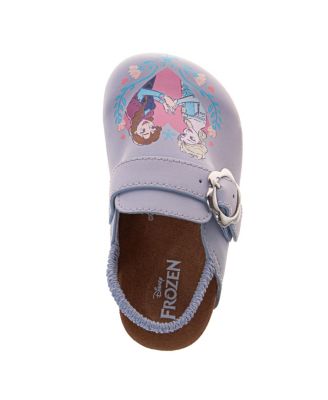 Big Girls Frozen Anna and Elsa Clogs Slip On, Cork Clogs, and Mule Sandals (Toddler 6-10/ 11-12)
