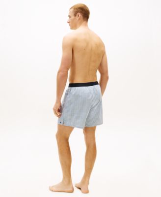 Men's Front Button Woven Boxers