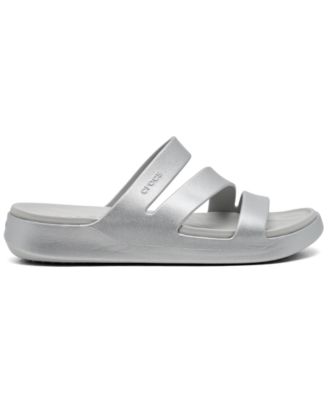 Women's Getaway Casual Metallic Strappy Sandals from Finish Line