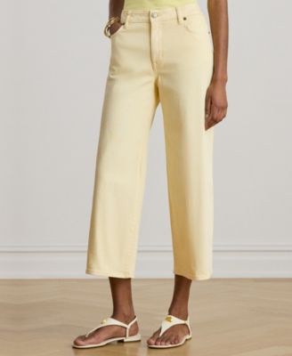 Women's High-Rise Wide-Leg Cropped Jeans