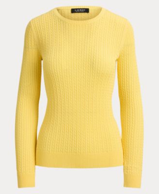 Women's Mini-Cable Crewneck Sweater