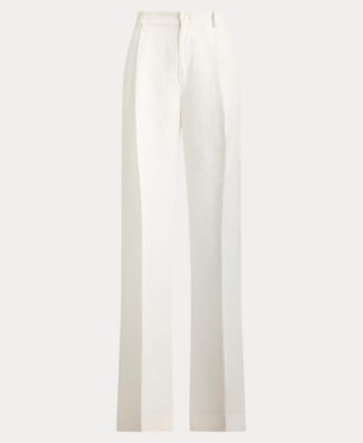 Women's Twill Wide-Leg Pants