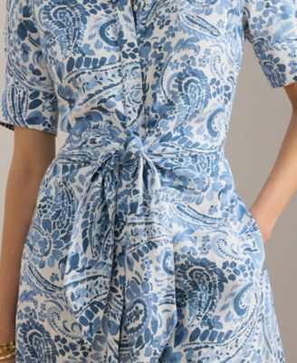 Women's Point Collar Shirt Dress