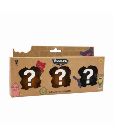 Детские фигурки Fuggler Blind Box Collectible 2.5 Inch Figurines, 3-Piece Set, Ages 4+, цвет: Разноцветный