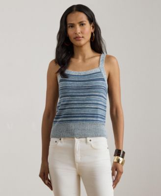 Women's Square Neck Sweater Tank Top